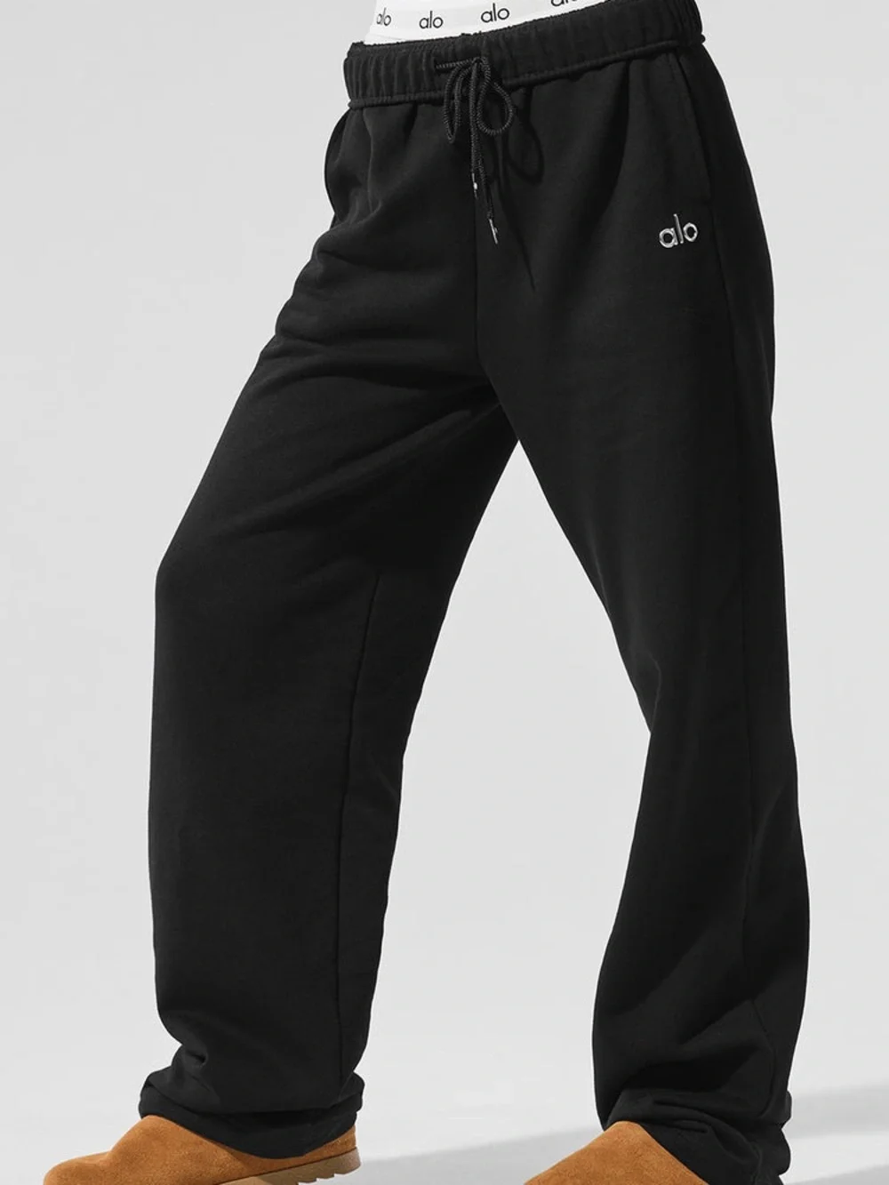 Alo Yoga Accolade Crew Neck Pullover With Straight Leg Seeatpant Set Sz S